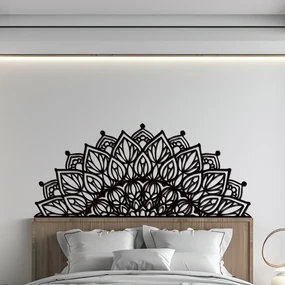 drevo zivota Drevená mandala BOHATOSŤ k posteli Farebný vzor: Čierna, Rozmery (cm): 140x60