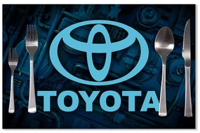 Sablio Prestieranie Logo Toyota Motor: 40x30cm