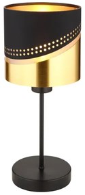 Globo 54046T - Stolná lampa OR 1xE27/40W/230V pr. 16 cm čierna/zlatá