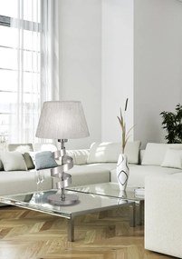 PROXIMA.store - Stolná lampa DENIS FARBA: strieborná