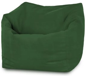 Sedací vak AMALFI plyš tmavo zelený