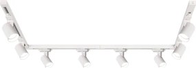 BRILAGI - Bodové svietidlo v lištovom systéme HUSKY 8xGU10/10W/230V 300 cm biela