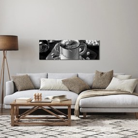 Obraz - Vianočná horúca čokoláda (s hodinami) (90x30 cm)