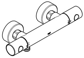 GROHE 34065AL2 -Termostatická sprchová batéria GROHTHERM 1000 COSMOPOLITAN DN 15 grafit