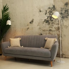 Biela stojacia lampa SULION Paris, výška 150 cm