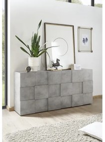 Komoda SERIAN betónovo sivá