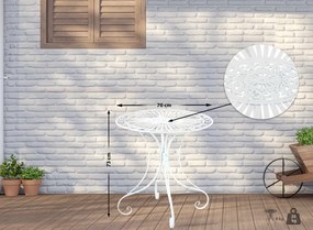 Kovový stôl GS13437402 - Biela