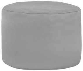 Taburetka Cilindro svetlosivá ekokoža