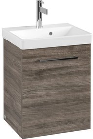 VILLEROY &amp; BOCH Avento závesná skrinka pod umývadlo, 1 dvierka, pánty vľavo, 430 x 352 x 514 mm, Stone Oak, A88700RK