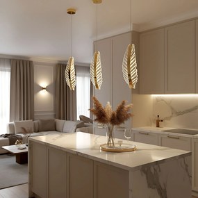 Toolight Toolight, LED stropné svietidlo, 8W, 4000K, 1000lm, G141-CP, zlatá, OSW-02610