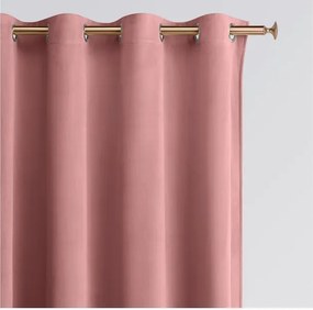Velúrový záves vo farbe indickej ruže  140x250 cm
