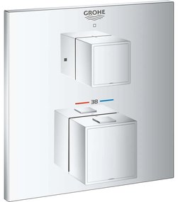 GROHE Grohtherm Cube termostatická batéria pod omietku, pre 1 výstup, s uzatváracím ventilom, chróm, 24153000