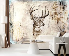 Gario Fototapeta Náčrt jeleňa Materiál: Vliesová, Rozmery: 150 x 105 cm