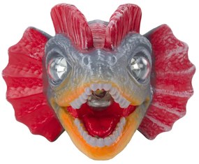 LEAN TOYS Čelovka Dinosaurus, 3 LED diódy, nastaviteľná