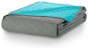 Tyrkysový pléd z mikrovlákna DecoKing Axel, 170 × 210 cm