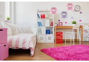 Závesné svietidlo Elegance Spider, 3x textilné tienidlo (mix 8 farieb), w