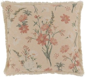 Ružová obliečka na vankúš s divokými kvetmi Aix Wild Flowers - 50*50 cm