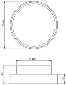 Fabas 3229/61/102 - Technické svietidlo HATTON 1xE27/42W/230V IP65