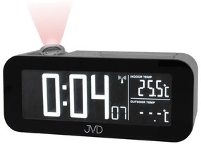 Rádiom riadený svietiaci budík s projekciou JVD RB93.1, 16cm