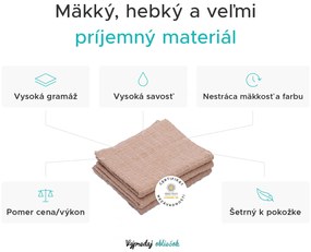 Uterák JERRY 50 x 90 cm pieskový, 100% bavlna
