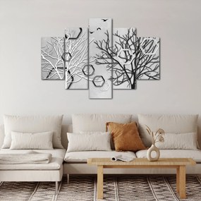 Abstraktný obraz so stromami (150x105 cm)