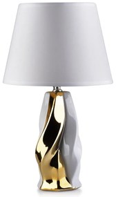 Mondex Lampa Lara 39 cm biela/zlatá