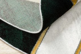 Koberec EMERALD exkluzívny 1015 kruh - glamour, marmur, geometrický zelený/zlatý