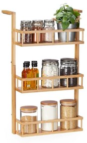 Bambusová polica na korenie Relaxdays (3 úrovne) – RD10032116