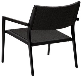 Čierne kreslo s trstinovým výpletom Loop – DAN-FORM Denmark