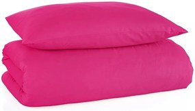 Bavlnené jednofarebné posteľné obliečky - fuchsiové - 100% bavlna renforcé - 70 x 90 cm + 140 x 200 cm