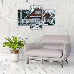 Obraz - Drevená chata (90x60 cm)
