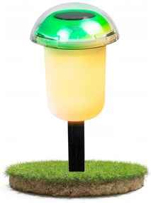 LED RGB solárna lampa v tvare huby