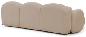 Svetlohnedá rohová pohovka z textílie buklé (ľavý roh/s leňoškou) Orbit – Ropez
