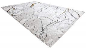Dywany Łuszczów, Kusový koberec Gloss 529A 53 3D mramor ivory/beige, 80x150, béžová, kancelária