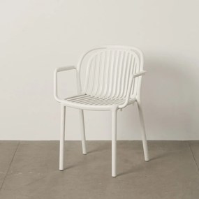 Biela plastová jedálenská stolička Alia – Ixia