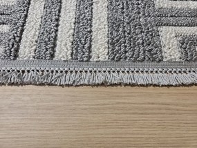 DC Koberec Milano 011 sivá krémová Rozmer: 80×200 cm