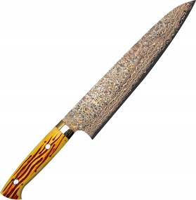 Takeshi Saji Obb Bl Ručne kovaný VG-10 Color japonský nôž šéfkuchára 24 cm