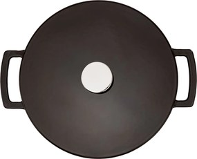 Elmich Smaltovaný liatinový hrniec Ember 24 cm hnedý