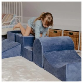 Hnedé menčestrové penové ihrisko 250x45x30 cm Montessori – Meowbaby