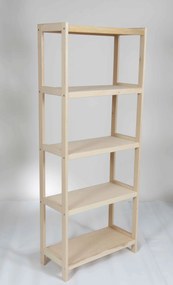 Regál drevený bukový počet políc 5 - 173x70x33 cm