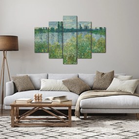 Obraz - Claude Monet, Banks of the Seine, reprodukcia (150x105 cm)