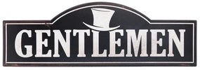 Vintage tabuľka na dvere páni "Gentlemen", plech 48*16 cm