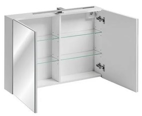 CMD Kúpeľňové zrkadlo LEONARDO WHITE 84-90-B-2D
