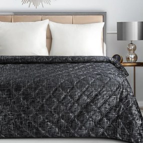 Dekorstudio Zamatový prehoz na posteľ BLINK 6 v čiernej farbe Rozmer prehozu (šírka x dĺžka): 170x210cm
