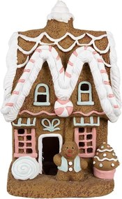Vianočná perníková chalúpka s Led svetielkami Gingerbread House - 22*18*39 cm