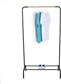 Vešiak s policou RAPSO, čierna