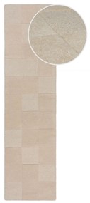 Flair Rugs, Behúň Moderno Checkerboard Natural, 60x230, béžová, obývacia izba