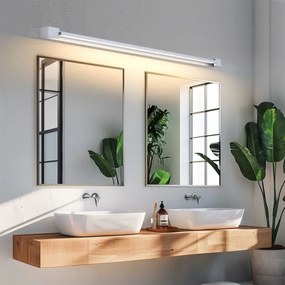 Brilagi-LED Kúpeľňové osvetlené zrkadlo AQUA LINE LED/36W/230V 120 cm IP44 matný chróm