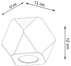 Bodové svietidlo v prírodnej farbe 12x12 cm Vige – Sollux