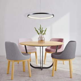 LED Luster na lanku LEA LED/20W/230V 4000K pr. 50 cm čierna